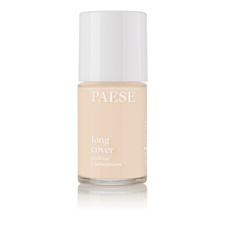 Paese Long Cover, fondotinta con seta, 02N Light Beige, 30 ml