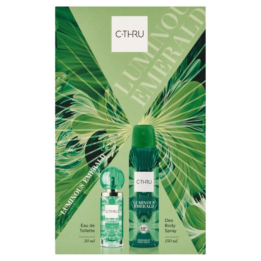 Set C-THRU Luminous Emerald, eau de toilette, 30 ml + desodorante spray 150 ml