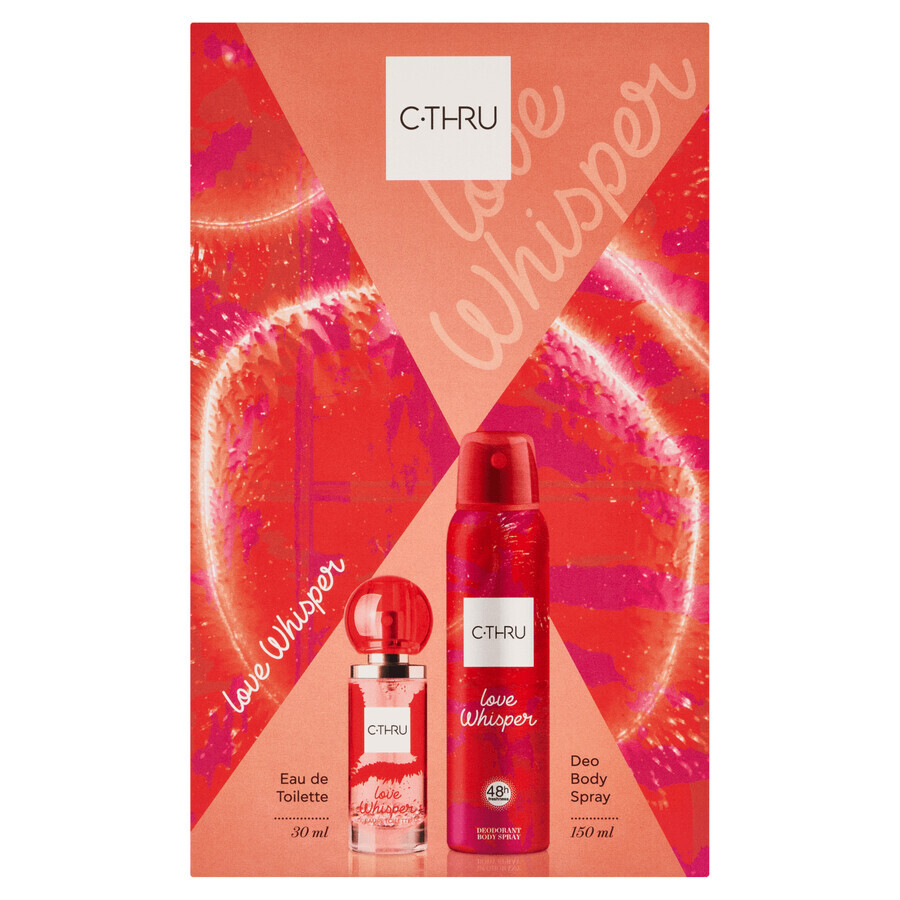 Set C-THRU Love Whisper, eau de toilette, 30 ml + desodorante en spray, 150 ml