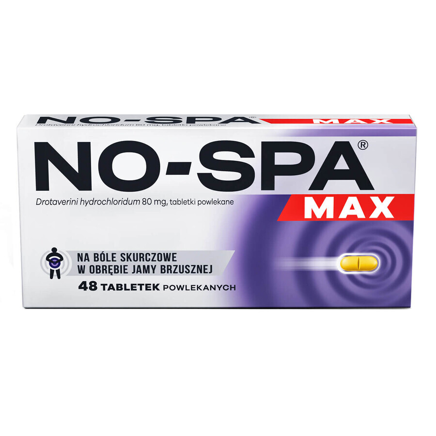 No-Spa Max 80 mg, 48 comprimidos