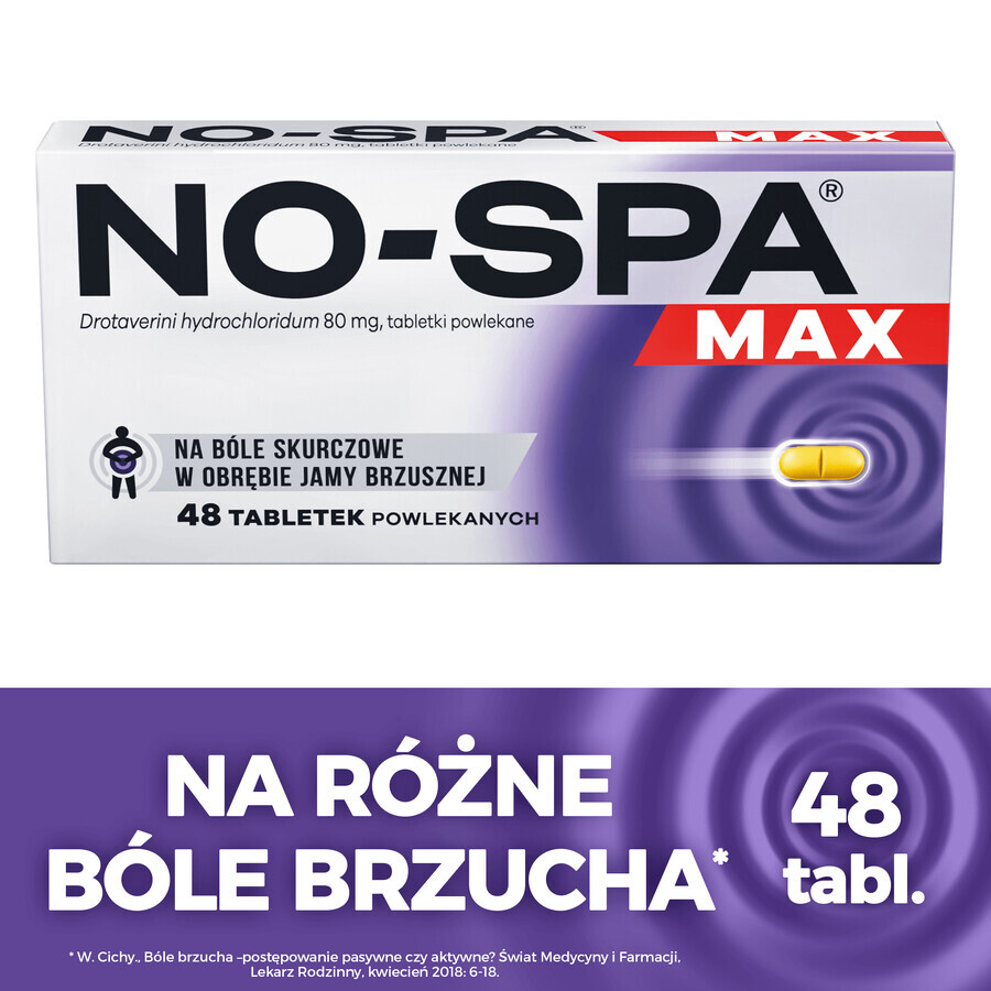 No-Spa Max 80 mg, 48 comprimidos