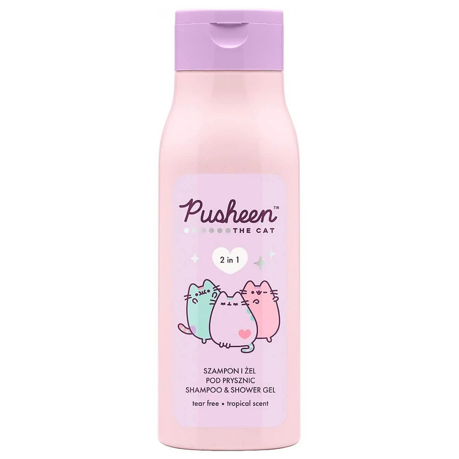 Pusheen, champú y gel de ducha 2 en 1, 400 ml