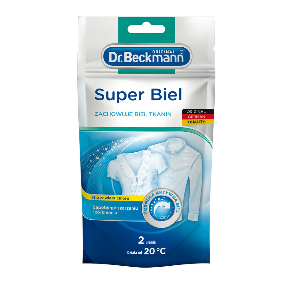 Dr. Beckmann Super White, poudre blanchissante pour tissus, 80 g