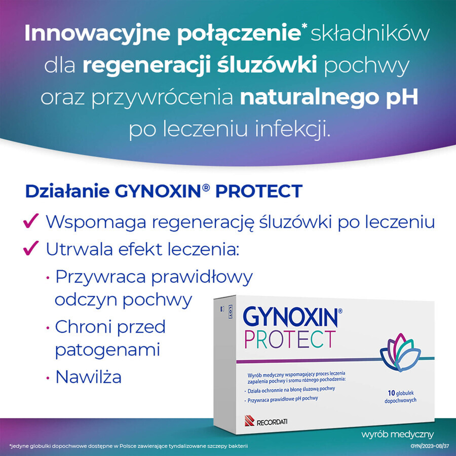 Gynoxin Protect, vaginal globules, 10 units