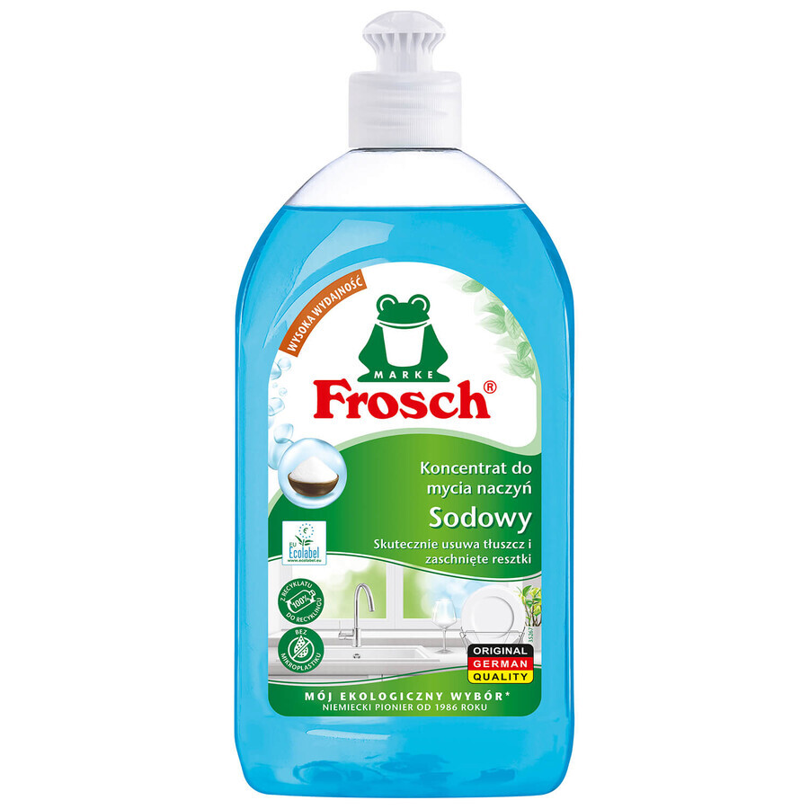 Frosch, concentrado lavavajillas, sódico, 500 ml