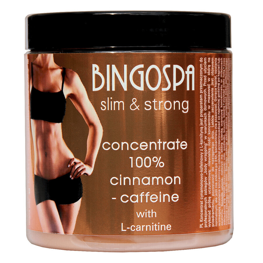 Bingospa Slim&amp;Strong, concentré de cannelle-caféine avec L-carnitine, 250 g