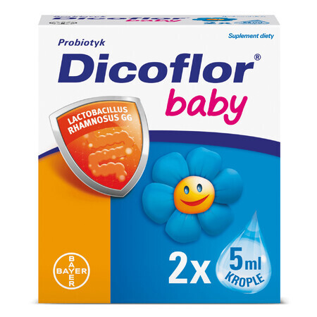 Dicoflor Babyset, voor zuigelingen en kinderen, druppels, 2 x 5 ml