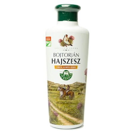 Herbaria Banfi Bojtorjan Hajszesz, exfoliante para el cuero cabelludo, extracto de bardana, 250 ml