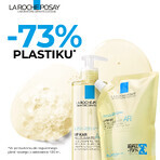 La Roche-Posay Lipikar AP+, aceite limpiador que repone los niveles de lípidos, contra la irritación de la piel, recambio, 400 ml