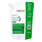 Vichy Dercos Anticaspa DS, champú anticaspa, cabello normal y graso, recambio, 500 ml