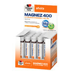 Doppelherz Shots Magnesio 400, líquido, sabor naranja y limón, 25 ml x 20 ampollas