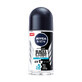 Desodorante Roll-On Invisible Fresh Blanco y Negro para Hombre, 50 ml, Nivea