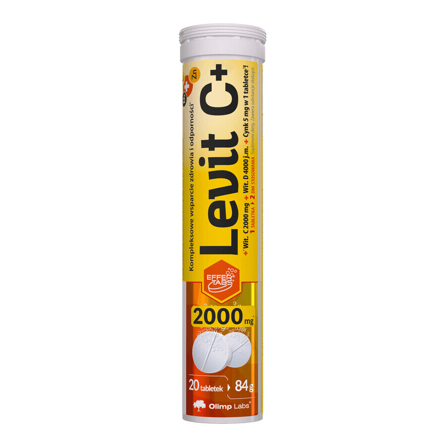 Olimp Levit C+, lemon flavor, 20 effervescent tablets