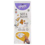 Bella Baby Happy, pannolini taglia 4+ Maxi Plus, 9-15 kg, 40 pz.