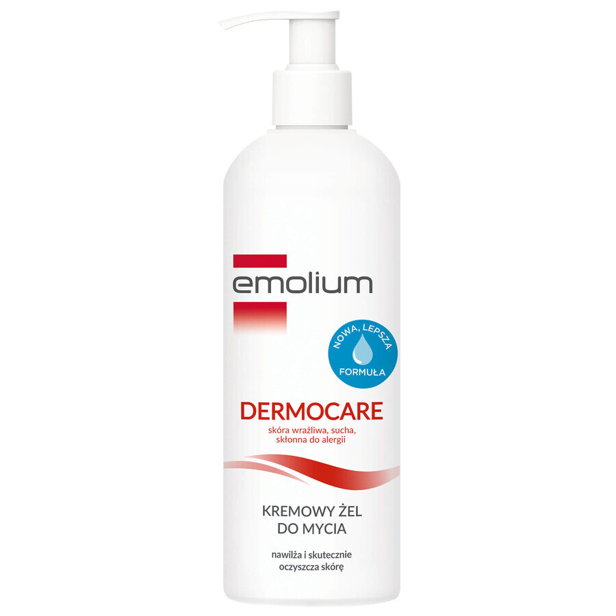 Emolium Dermocare Set, Körperemulsion, 400 ml + cremiges Waschgel, 400 ml + Badeemulsion, 50 ml gratis