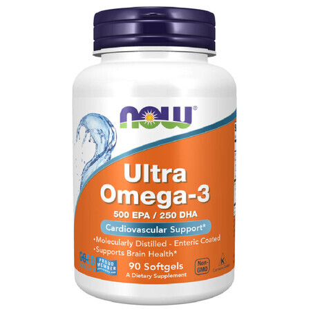 Now Foods Ultra Omega-3, 90 cápsulas blandas