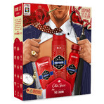 Set Old Spice Gentleman, deodorante, stick, Captain, 50 ml + deodorante, spray, Captain, 150 ml + gel doccia, Captain, 250 ml