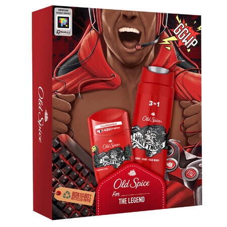 Set Old Spice Gamer, deodorant stick, Wolfthorn, 50 ml + shower gel 3 in 1, Wolfthorn, 250 ml