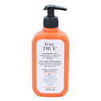 Femi True, gel de ducha con hidrolato de naranja y extracto de fruto de naranja, 300 ml