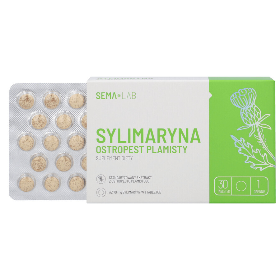 SEMA Lab Silymarin Thistle, 30 comprimate