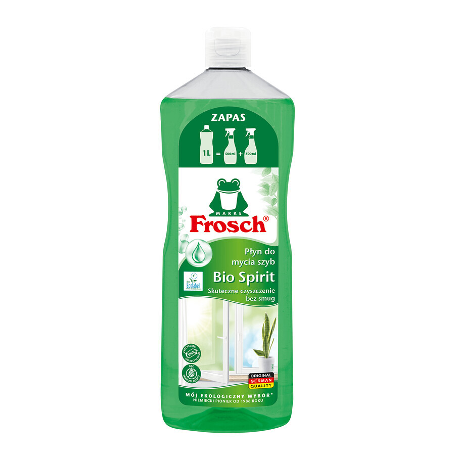 Frosch, nettoyant pour vitres, Bio Spirit, en réserve, 1000 ml