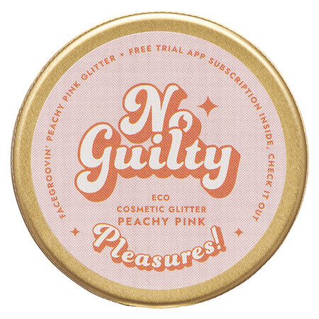 Ministry of Good Soap Facegroovin' Eco Glitter, organic glitter for body and face decoration, Peachy Pink, 10 g