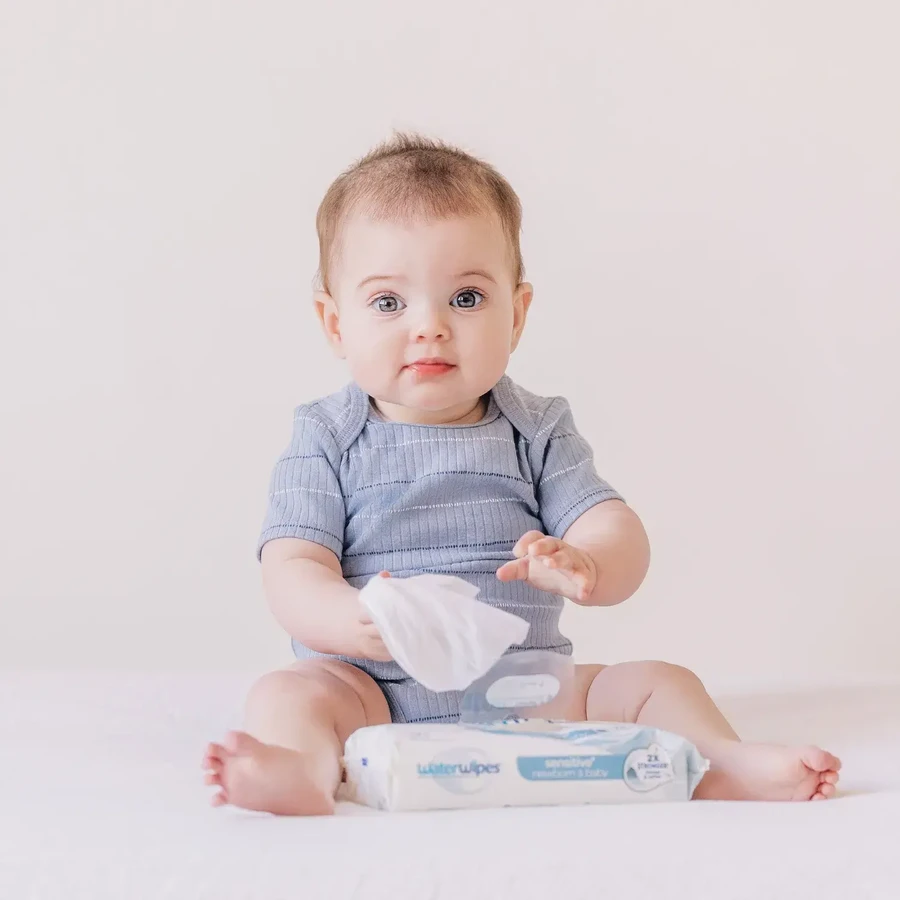 WaterWipes Bio, wet wipes, water, from birth, 12 x 60 pcs