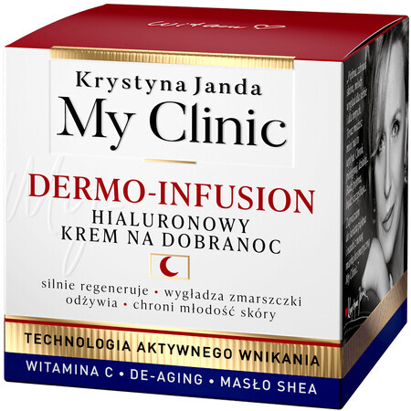 Janda My Clinic Dermo-Infusion, crema hialurónica de noche, 50 ml