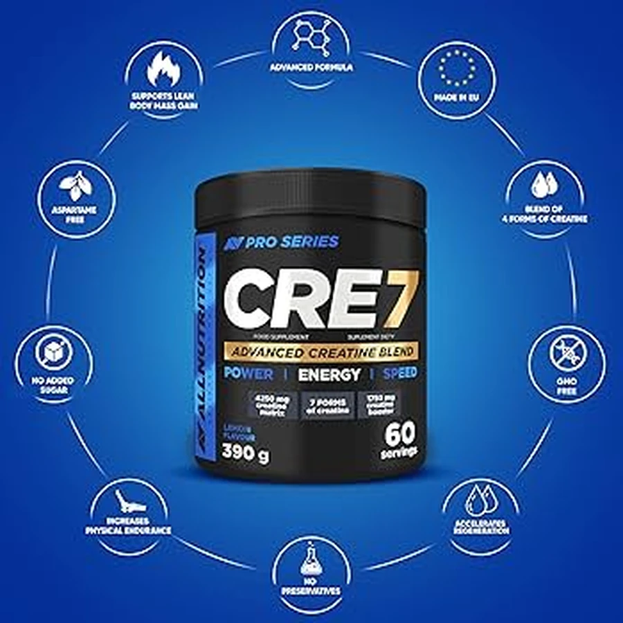 Allnutrition Pro Series CRE7, gusto limone, 390 g