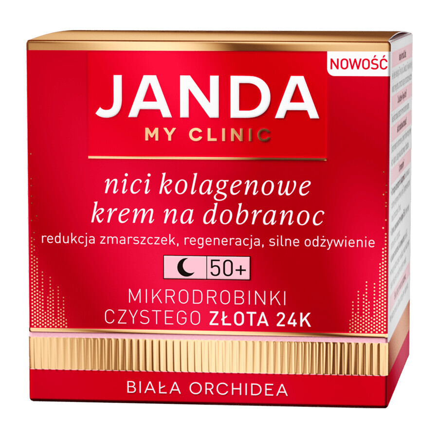 Janda My Clinic Collagen Threads 50+, Creme zum Schlafengehen, 50 ml