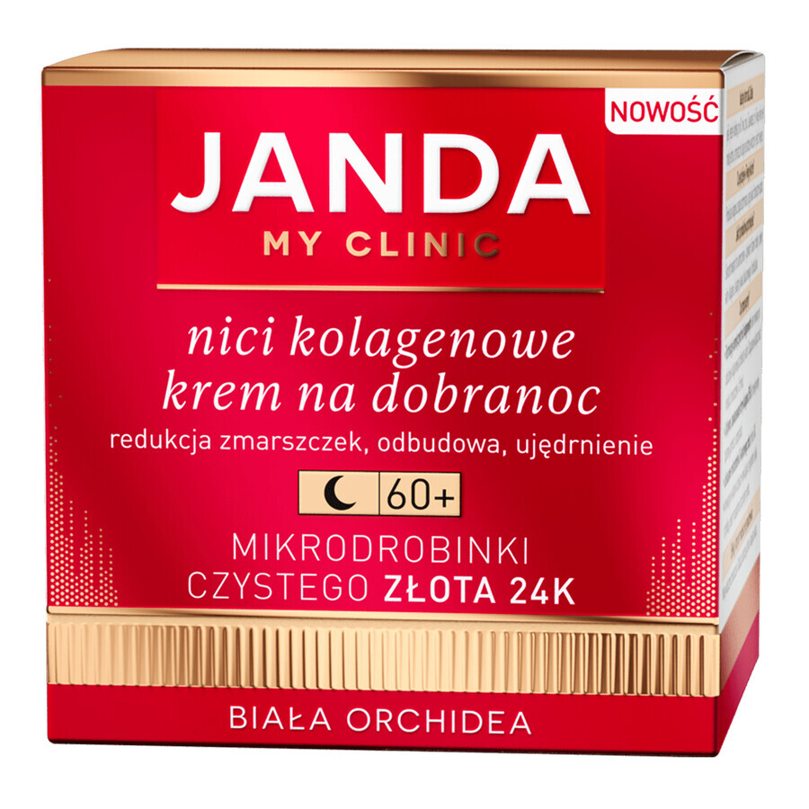 Janda My Clinic Hilos de Colágeno 60+, crema para antes de acostarse, 50 ml