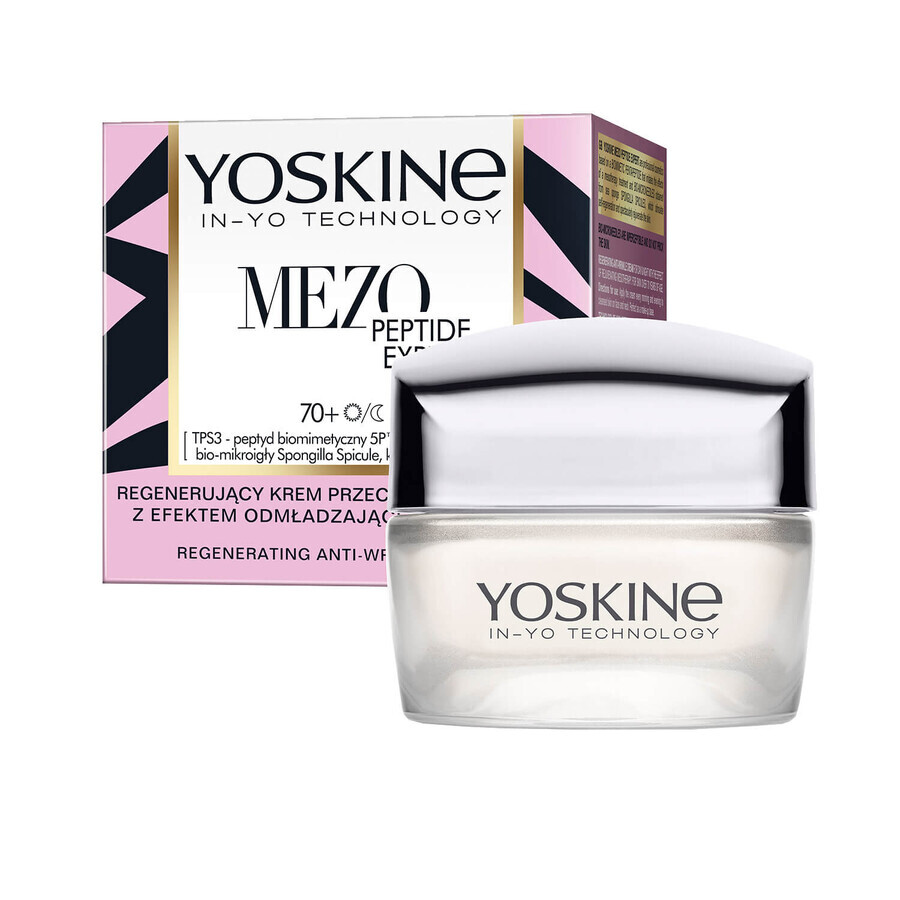 Yoskine Mezo Peptide Expert 70+, cremă regenerantă antirid, 50 ml