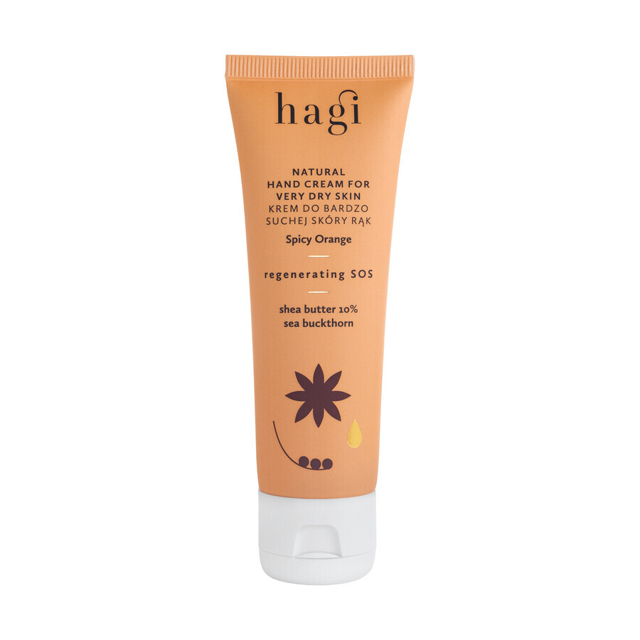 Hagi Spicy Orange, crema de manos regeneradora SOS, 50 ml