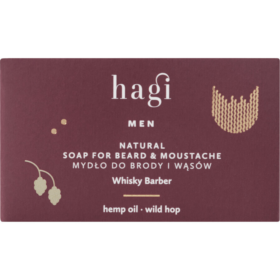 Hagi Whisky Barber, sapone per barba e baffi, 100 g