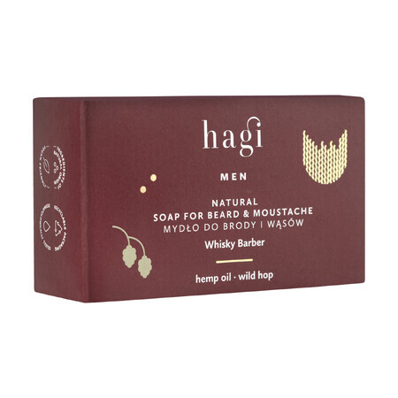 Hagi Whisky Barber, sapone per barba e baffi, 100 g