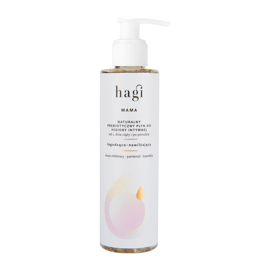 Hagi Mama, líquido de higiene íntima prebiótico natural, calmante e hidratante, 200 ml