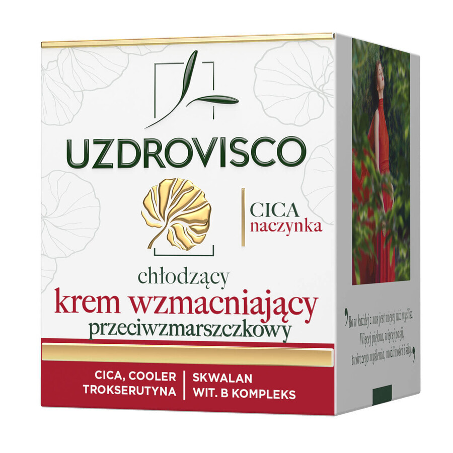 Uzdrovisco CICA Vascular, crema antirughe rinforzante e lenitiva giorno e notte, pelle vascolare, 50 ml