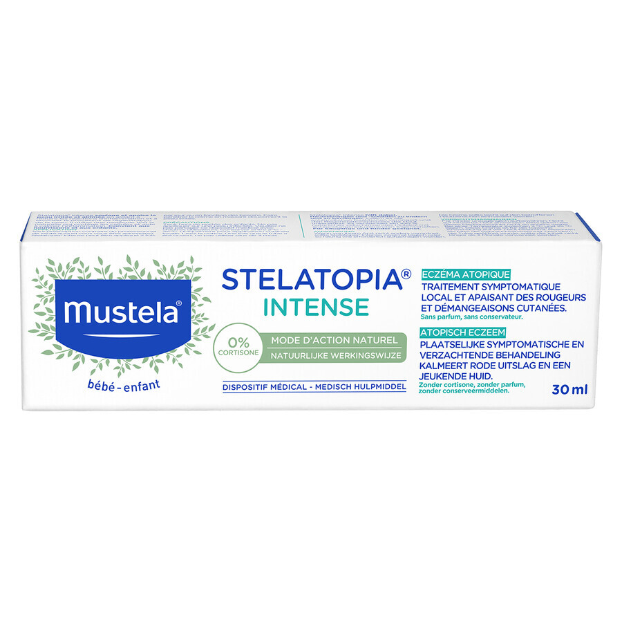 Mustela Stelatopia Intense, crema para eczemas y dermatitis atópica, a partir de 1 mes, 30 ml