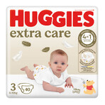 Huggies Extra Care, couches, Disney, taille 3, 6-10 kg, Jumbo, 40 pcs