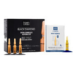 Set con MartiDerm Black Diamond Skin Complex Advanced de regalo, sérum facial, 2 ml x 10 ampollas + Platinum Night Renew, potenciador de noche, 2 ml x 5 ampollas