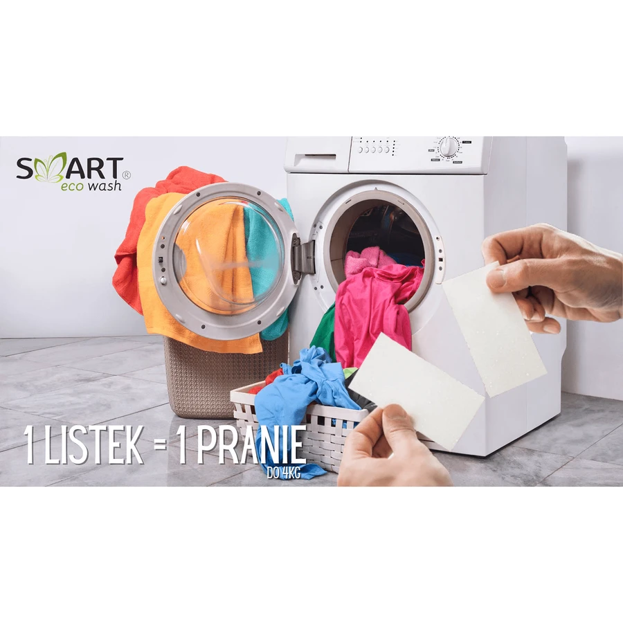 Smart Eco Wash, foi de spălare și înmuiere, prospețime, 40 buc