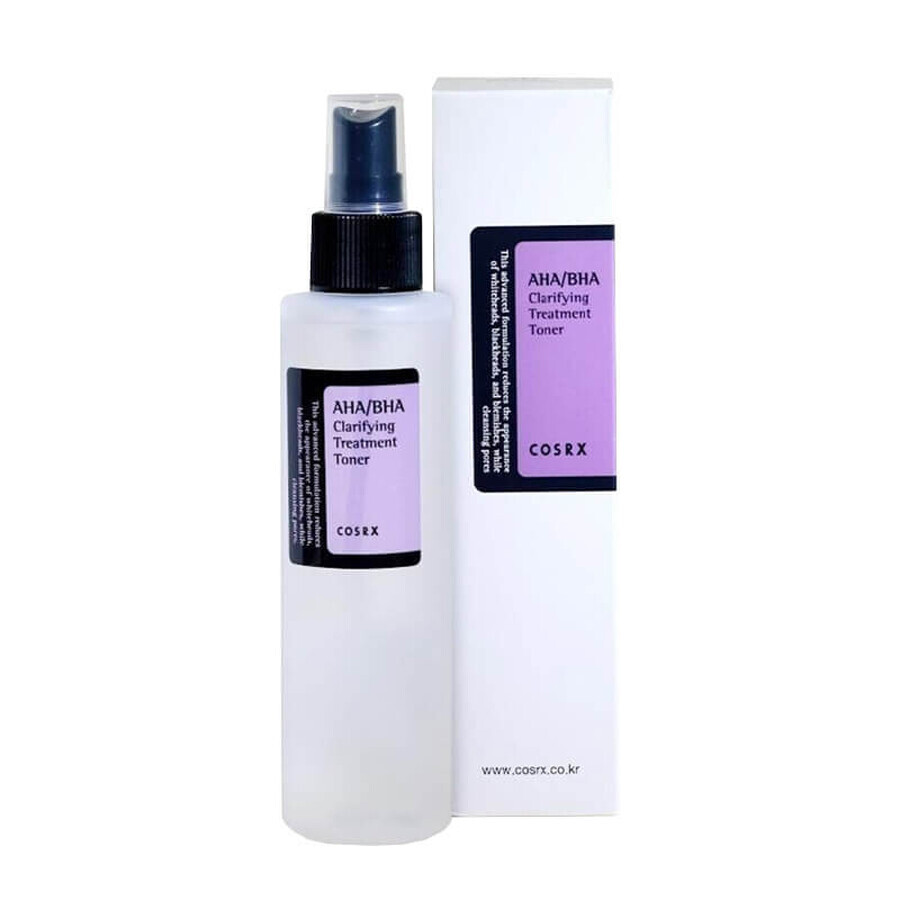 Cosrx AHA/BHA Clarifying Treatment Toner, tonique pour le visage avec acides AHA et BHA, 150 ml