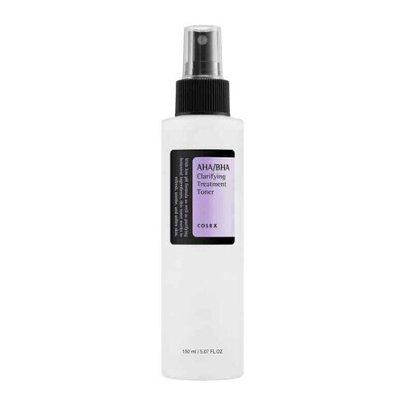 Cosrx AHA/BHA Clarifying Treatment Toner, tonique pour le visage avec acides AHA et BHA, 150 ml