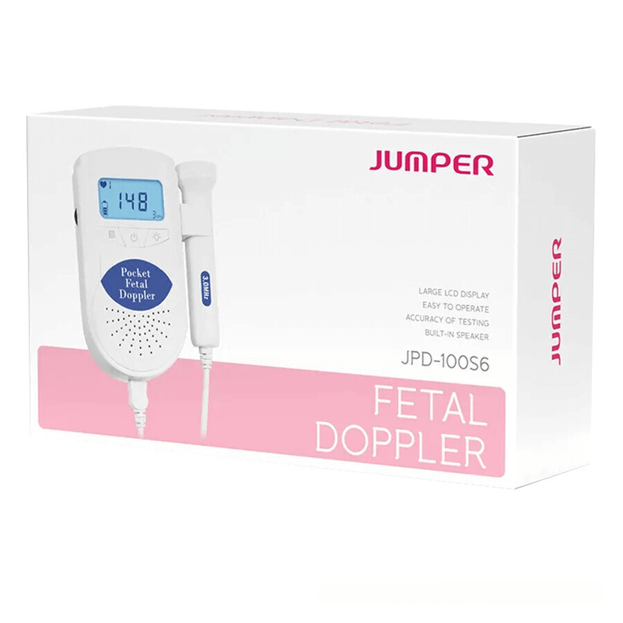 Doppler fetal Jumper JPD-100S6 detector de frecuencia cardiaca fetal