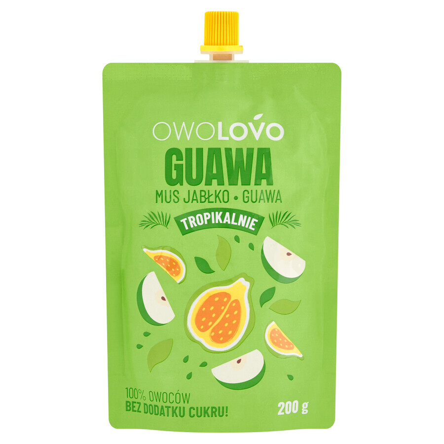 Owolovo Tropically Guava Apfel-Guaven-Mousse in der Tube, 200 g