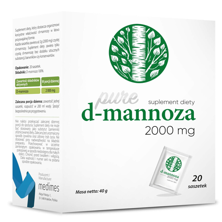 D-manosa, 2 g x 20 sobres