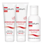 Emolium Dermocare set, crema contra el viento y las heladas, a partir del día 1, SPF 20, 2 x 75 ml + emulsión de baño, 50 ml de regalo