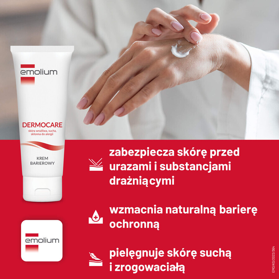 Emolium Dermocare Set, Barrierecreme, ab 3 Jahren, 2 x 40 ml + Badeemulsion, 50 ml gratis