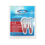 DenTek Easy Brush, cepillos interdentales, tamaño 2, 0,5 mm, 6 piezas