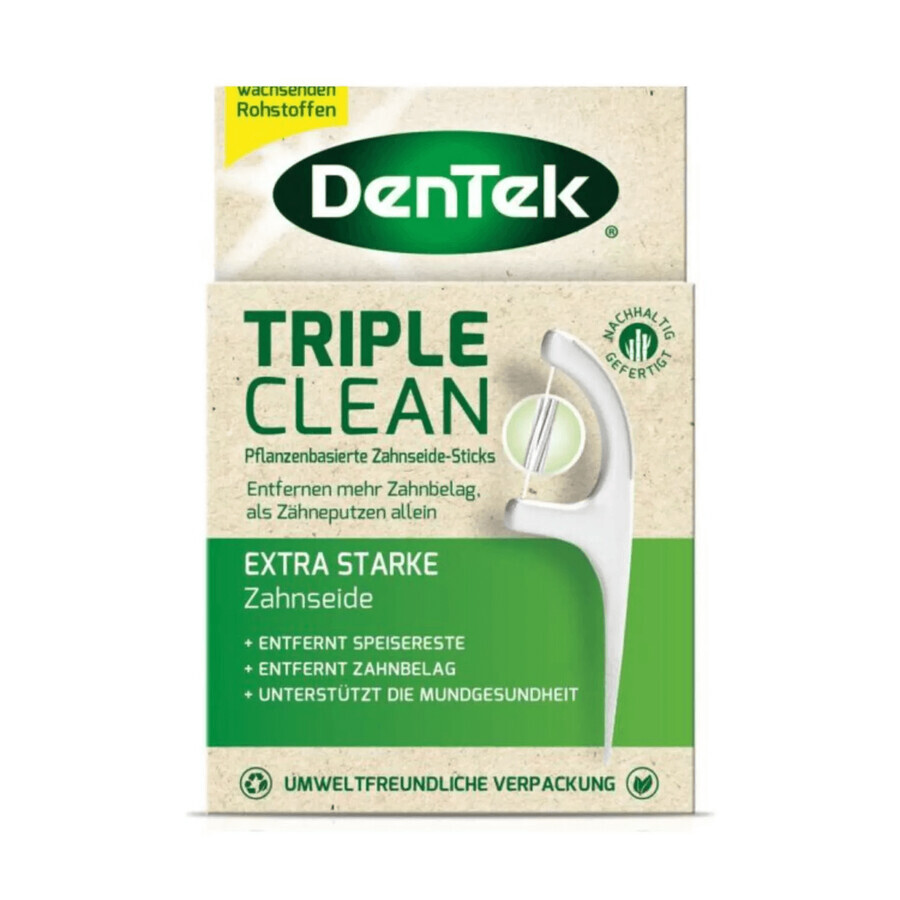 DenTek Triple Clean, palillos con hilo dental, 36 piezas